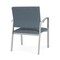 Lesro Newport Wide Guest Chair Metal Frame, Silver, RF Serene Upholstery NP1201 - alternate 2